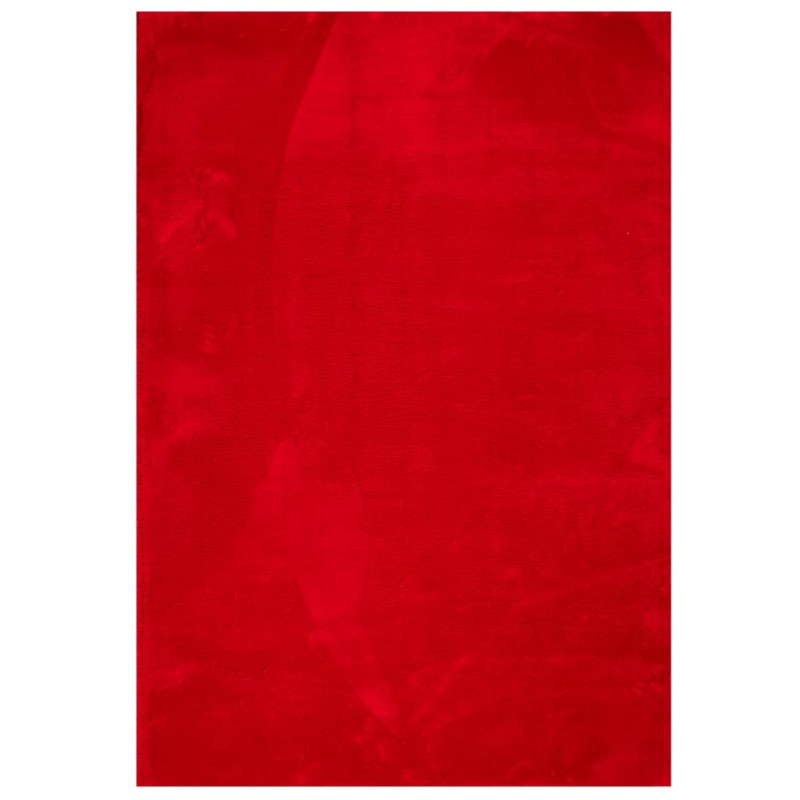 Dywan HUARTE z krótkim włosiem, czerwony, 160x230 cm
