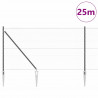 Słupek ogrodzeniowy. Szary 25 x 1 m (siatka 50 mm) Stal