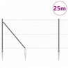 Słupek ogrodzeniowy. Szary 25 x 1,2 m (siatka 50 mm) Stal