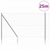 Słupek ogrodzeniowy. Szary 25 x 1,5 m (siatka 36 mm) Stal