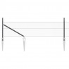 Słupek ogrodzeniowy. Szary 50 x 0,4 m (siatka 13 mm) Stal i PVC