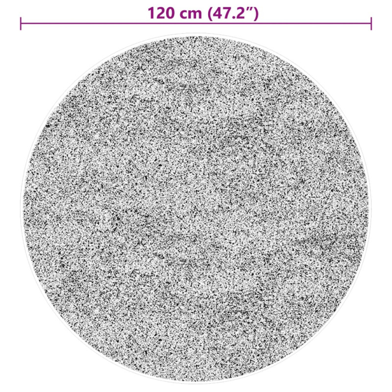 Dywan HUARTE z krótkim włosiem, niebieski, Ø 120 cm