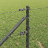 Słupek ogrodzeniowy. Szary 50 x 0,6 m (siatka 36 mm) Stal i PVC