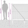 Słupek ogrodzeniowy. Szary 50 x 1,4 m (siatka 13 mm) Stal i PVC