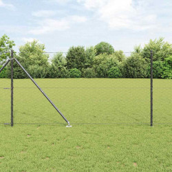 Słupek ogrodzeniowy. Szary 50 x 1,4 m (siatka 50 mm) Stal i PVC