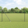 Słupek ogrodzeniowy. Szary 50 x 1,5 m (siatka 13 mm) Stal i PVC