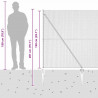 Słupek ogrodzeniowy. Szary 50 x 1,5 m (siatka 13 mm) Stal i PVC