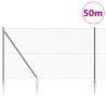 Słupek ogrodzeniowy. Szary 50 x 1,6 m (12 mm siatka) Stal i PVC