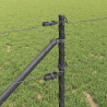 Słupek ogrodzeniowy. Szary 100 x 0,6 m (mesh 50 mm) Stal i PVC