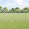 Słupek ogrodzeniowy. Srebrny 10 x 1 m (siatka 13 mm) Stal