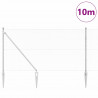 Słupek ogrodzeniowy. Srebrny 10 x 1,2 m (siatka 13 mm) Stal
