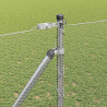 Słupek ogrodzeniowy. Srebrny 10 x 1,2 m (siatka 13 mm) Stal