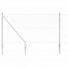 Słupek ogrodzeniowy. Srebrny 10 x 1,2 m (siatka 13 mm) Stal