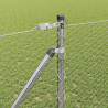 Słupek ogrodzeniowy. Srebrny 10 x 1,2 m (siatka 25 mm) Stal
