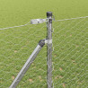 Słupek ogrodzeniowy. Srebrny 10 x 1,2 m (siatka 36 mm) Stal