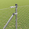 Słupek ogrodzeniowy. Srebrny 10 x 1,4 m (siatka 50 mm) Stal