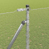 Słupek ogrodzeniowy. Srebrny 10 x 1,5 m (siatka 13 mm) Stal