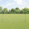 Słupek ogrodzeniowy. Srebrny 10 x 1,6 m (siatka 50 mm) Stal