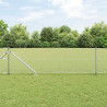 Słupek ogrodzeniowy. Srebrny 25 x 0,6 m (siatka 13 mm) Stal
