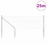 Słupek ogrodzeniowy. Srebrny 25 x 0,6 m (siatka 13 mm) Stal