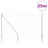 Słupek ogrodzeniowy. Srebrny 25 x 1,2 m (25 mm siatka) Stal