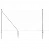 Słupek ogrodzeniowy. Srebrny 25 x 1,2 m (25 mm siatka) Stal