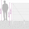 Słupek ogrodzeniowy. Srebrny 25 x 1,5 m (siatka 36 mm) Stal