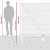 Słupek ogrodzeniowy. Srebrny 25 x 1,6 m (siatka 36 mm) Stal