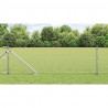 Słupek ogrodzeniowy. Srebrny 50 x 0,6 m (siatka 25 mm) Stal