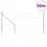 Słupek ogrodzeniowy. Srebrny 50 x 0,6 m (siatka 36 mm) Stal