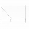 Słupek ogrodzeniowy. Srebrny 50 x 1 m (siatka 13 mm) Stal