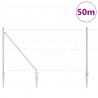 Słupek ogrodzeniowy. Srebrny 50 x 1,2 m (siatka 36 mm) Stal