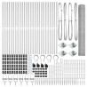 Słupek ogrodzeniowy. Srebrny 50 x 1,4 m (siatka 13 mm) Stal