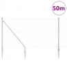 Słupek ogrodzeniowy. Srebrny 50 x 1,4 m (siatka 25 mm) Stal