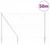 Słupek ogrodzeniowy. Srebrny 50 x 1,5 m (siatka 25 mm) Stal