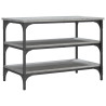 Ławka na buty, szary dąb sonoma, 70x38,5x49 cm
