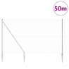 Słupek ogrodzeniowy. Srebrny 50 x 1,5 m (siatka 36 mm) Stal