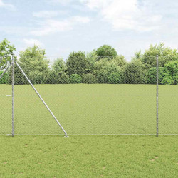 Słupek ogrodzeniowy. Srebrny 50 x 1,6 m (siatka 25 mm) Stal