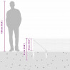 Słupek ogrodzeniowy. Srebrny 100 x 0,4 m (siatka 25 mm) Stal