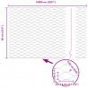 Słupek ogrodzeniowy. Srebrny 100 x 0,6 m (siatka 36 mm) Stal