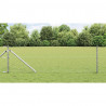 Słupek ogrodzeniowy. Srebrny 100 x 0,6 m (mesh 50 mm) Stal