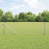 Słupek ogrodzeniowy. Srebrny 100 x 0,6 m (mesh 50 mm) Stal