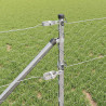 Słupek ogrodzeniowy. Srebrny 100 x 0,6 m (mesh 50 mm) Stal
