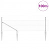 Słupek ogrodzeniowy. Srebrny 100 x 0,8 m (siatka 13 mm) Stal