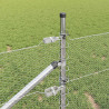 Słupek ogrodzeniowy. Srebrny 100 x 0,8 m (siatka 13 mm) Stal