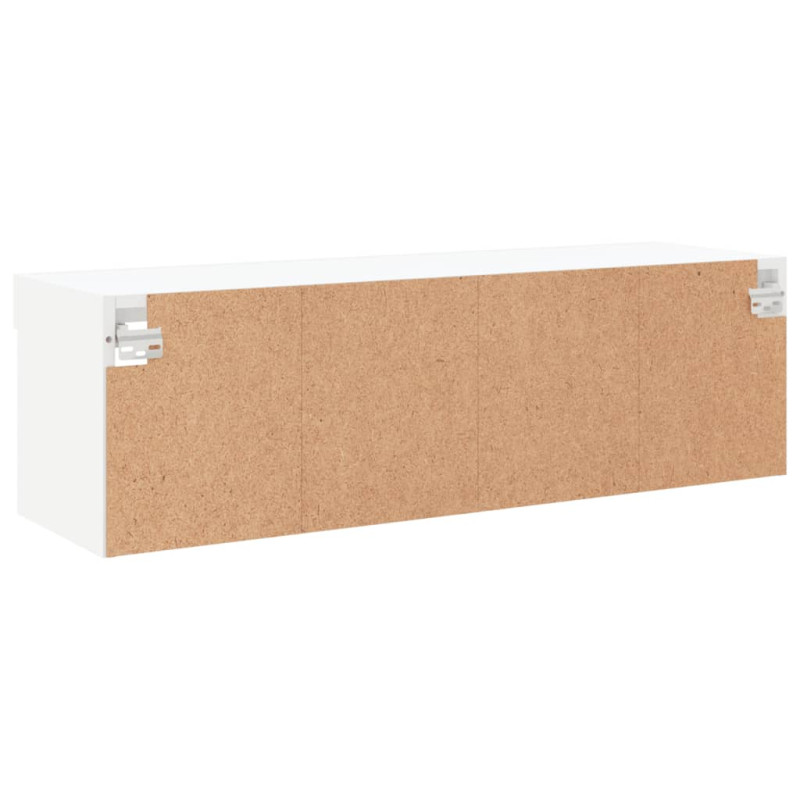 Szafka TV z oświetleniem LED, biała, 100x30x30 cm
