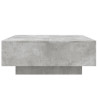 Stolik kawowy z podświetleniem LED, szarość betonu, 80x80x31 cm