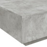 Stolik kawowy z podświetleniem LED, szarość betonu, 80x80x31 cm