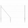Słupek ogrodzeniowy. Srebrny 100 x 1,4 m (siatka 36 mm) Stal