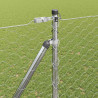 Słupek ogrodzeniowy. Srebrny 100 x 1,5 m (siatka 50 mm) Stal